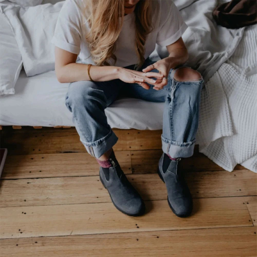 Blundstone : bottines ado Chelsea Steel grey 1910