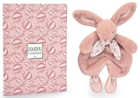 Lapin doudou rose 29cm