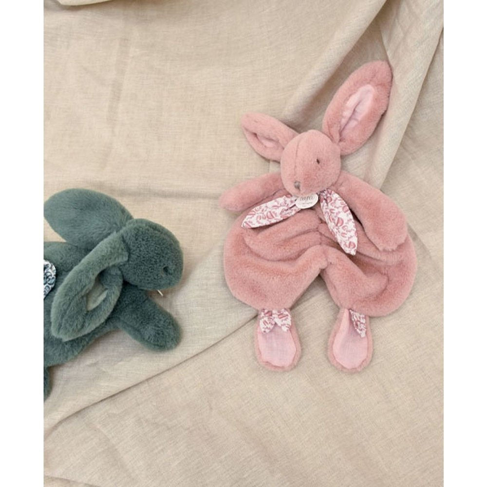 Lapin doudou rose 29cm
