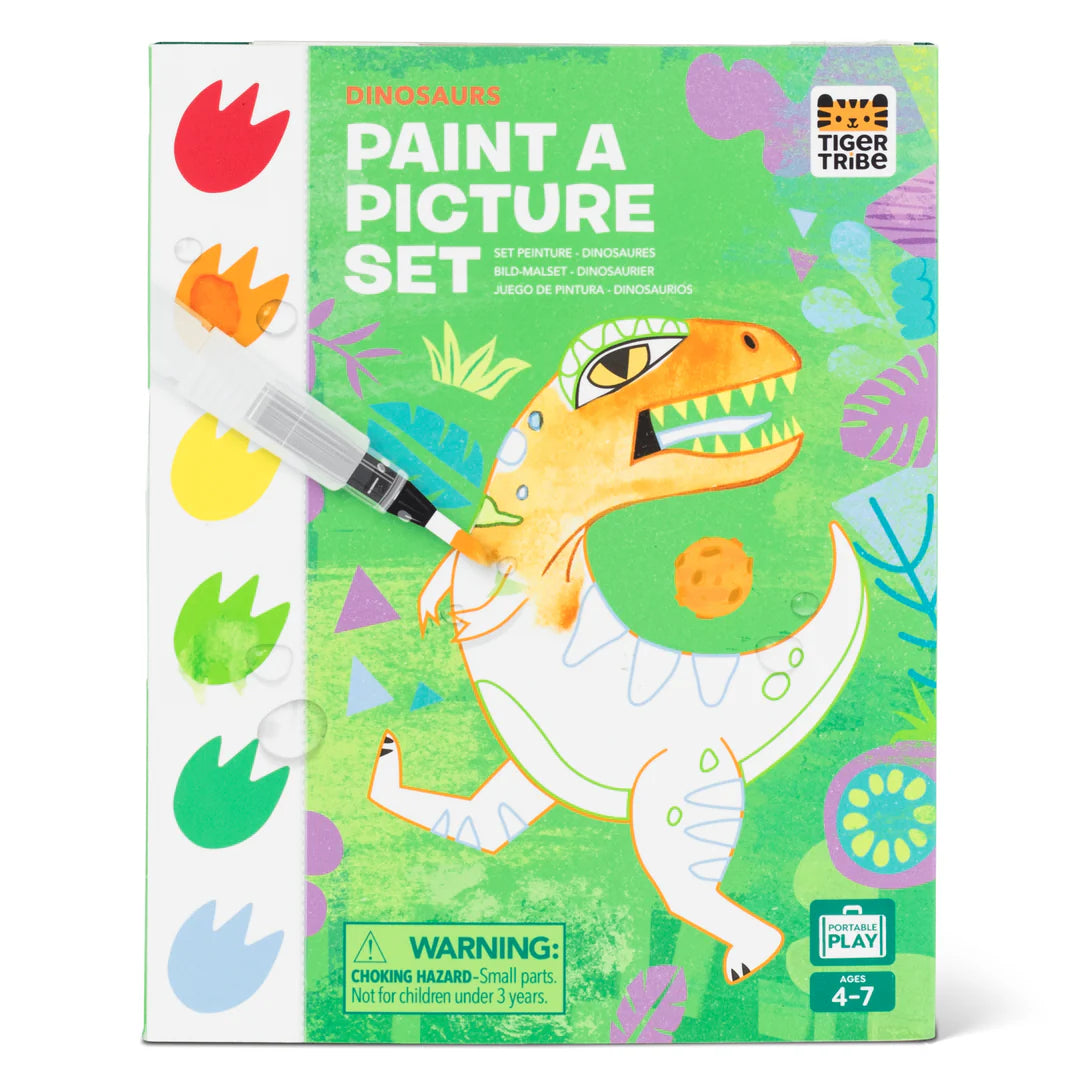 Set carnet de peinture Dinosaures