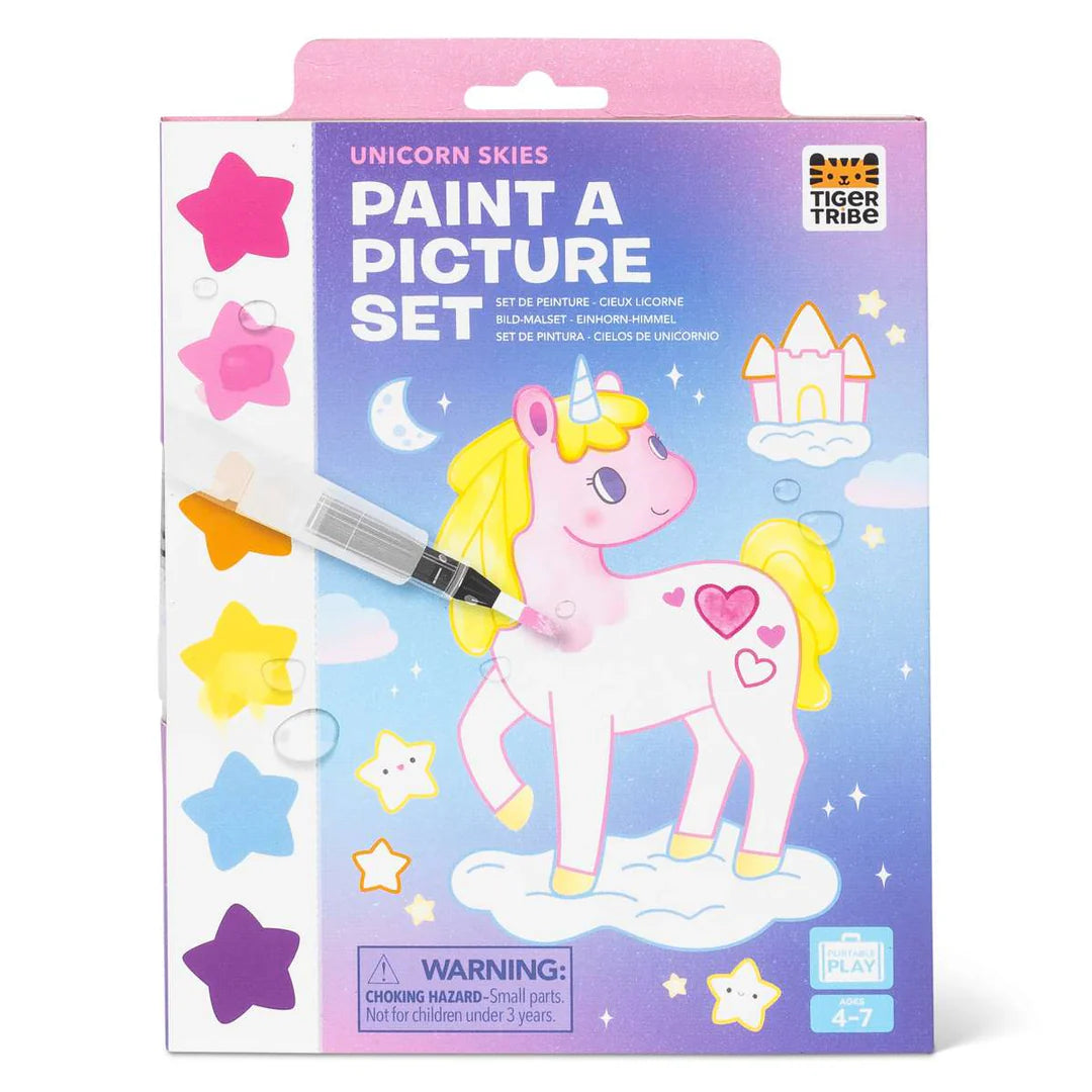 Set carnet de peinture Licorne