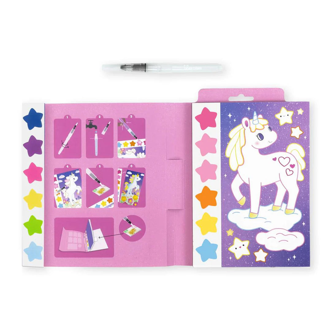 Set carnet de peinture Licorne