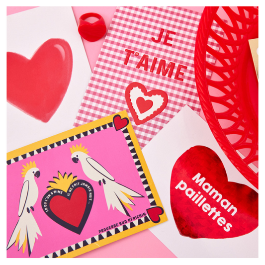 Carte Maman paillettes