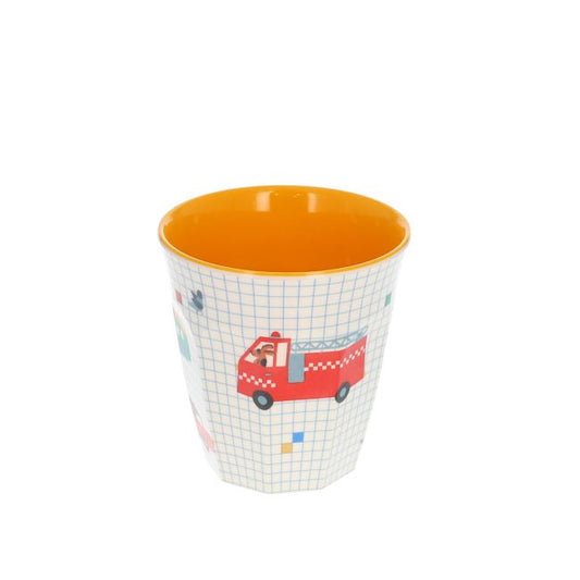 Petit verre en mélamine Véhicules et Chiens