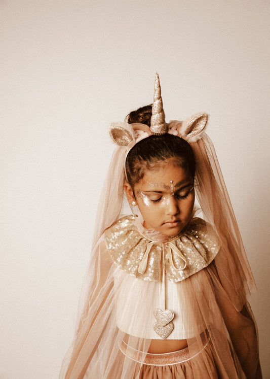 Serre-tête Ma petite Licorne voile en tulle