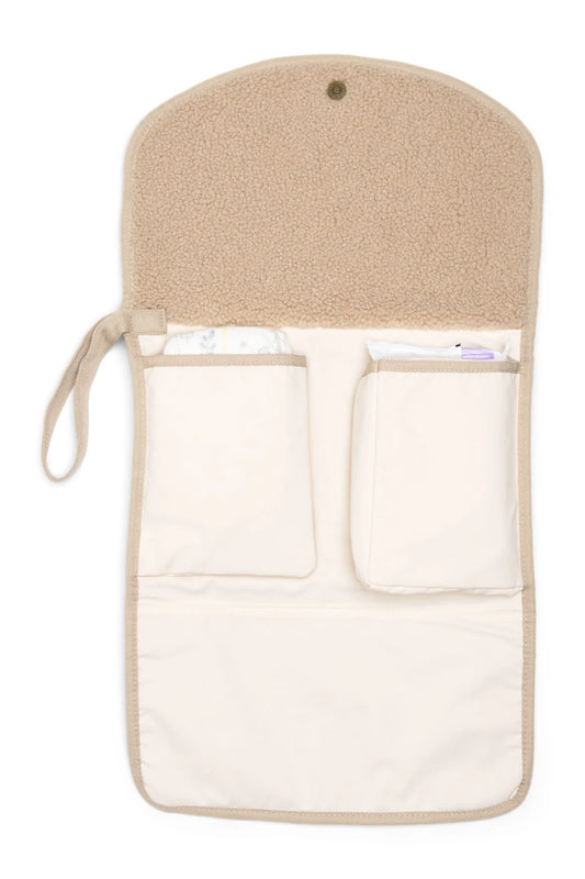 Tapis à langer Teddy bouclettes beige