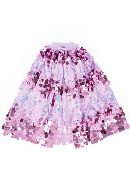Déguisement Cape à sequins violet