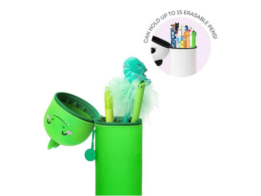 Trousse en silicone 2-en-1 Kawaii Dinosaure