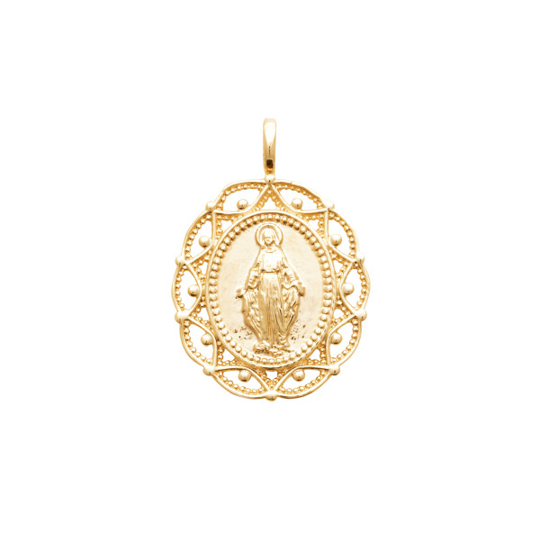 Collier rosary médaille Vierge miraculeuse