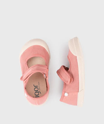 Igor : sandales en toile barefoot Lona rose