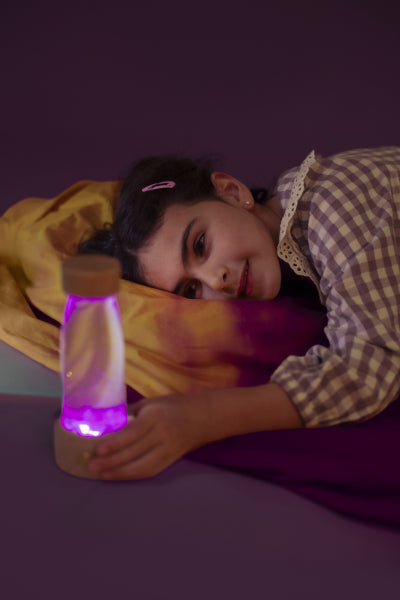Lampe magique pour bouteille sensorielle Petit Boum
