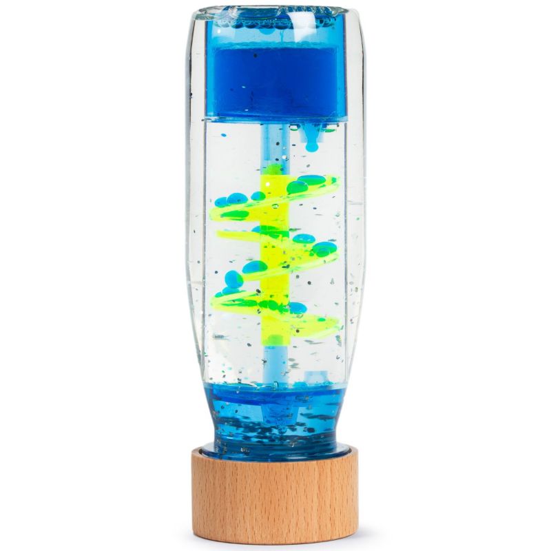 Bouteille sensorielle Spirale bleue