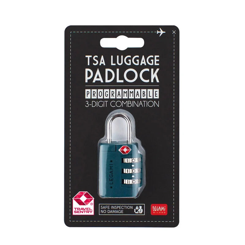 Cadenas pour valise bleu pétrole