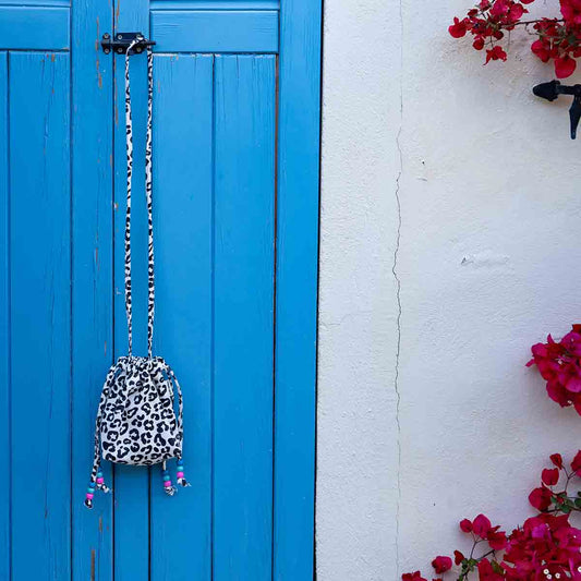 Mini sac Billie en coton graou/greige