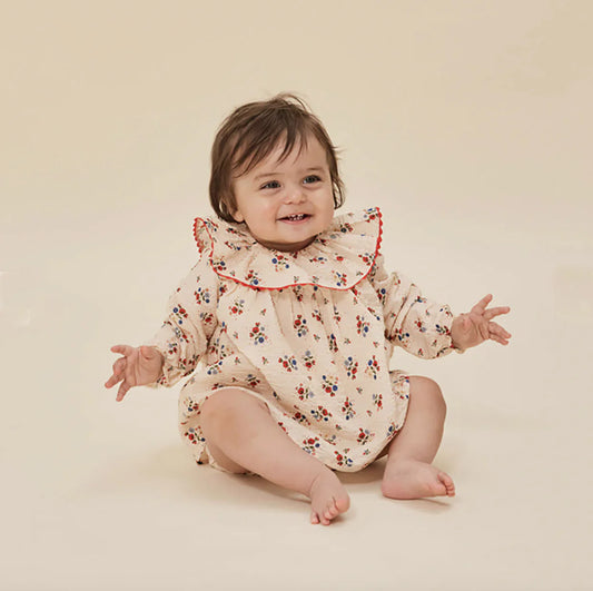 Barboteuse/Robe à volants Bella Fifi fleur