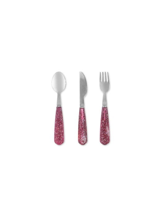 Set de couverts Inox Glitter Sparkling sangria