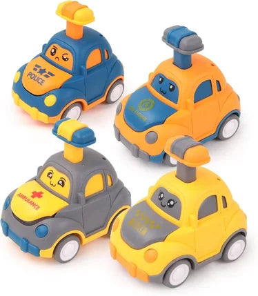 Voitures humoristiques à friction poussoir