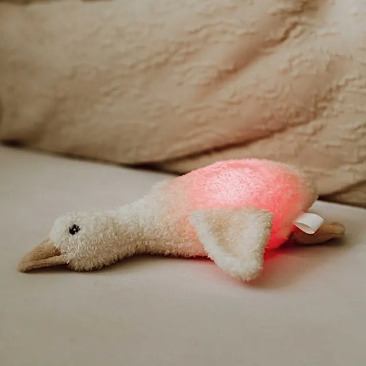 Peluche lumineuse oie avec bruits blancs