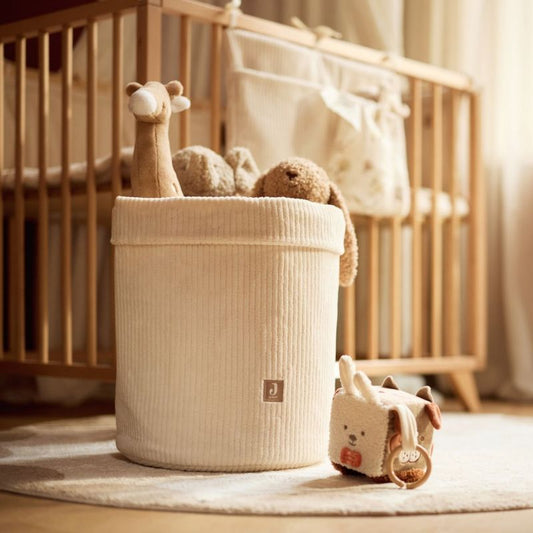 Panier de rangement en velours côtelé 35x30cm