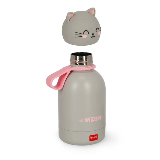 Gourde isotherme Kitty 310ml avec poignée amovible