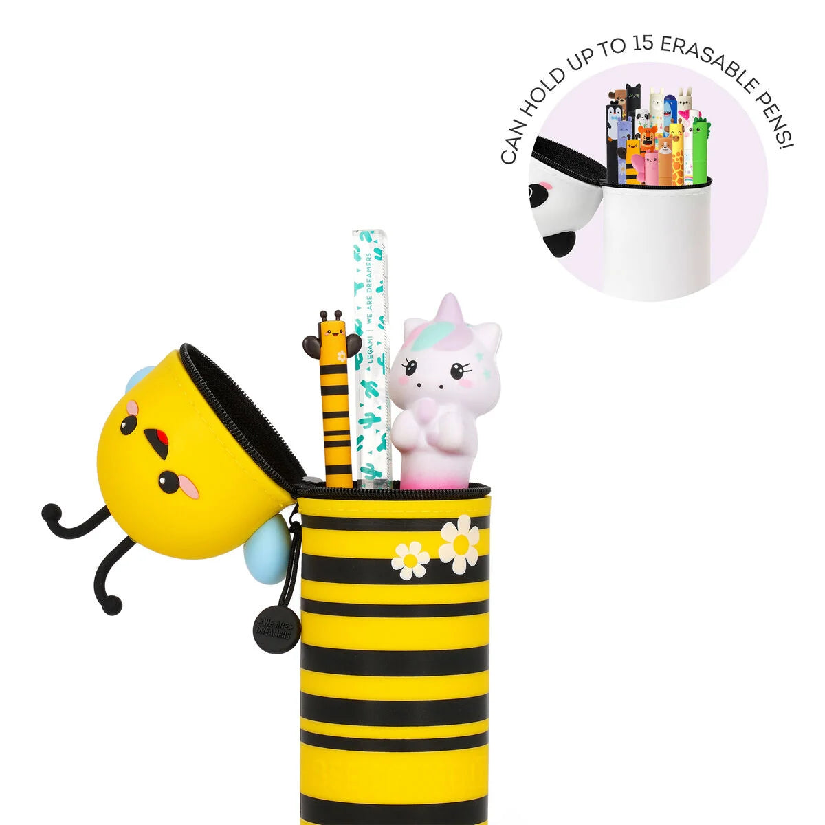 Trousse en silicone 2 en 1 Kawai Bee