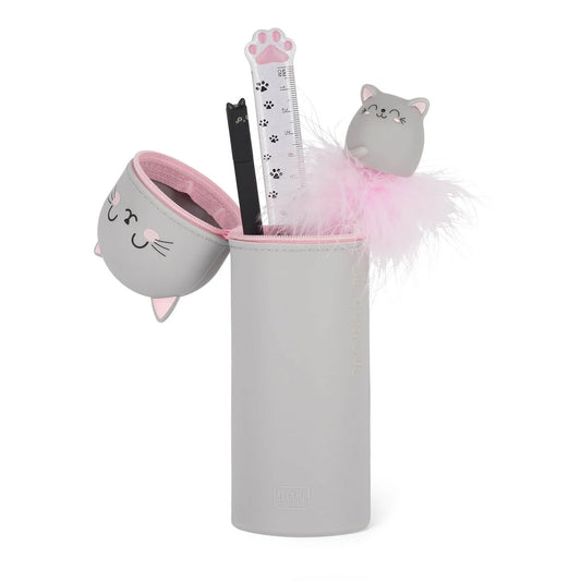 Trousse en silicone 2 en 1 Kawai Kitty