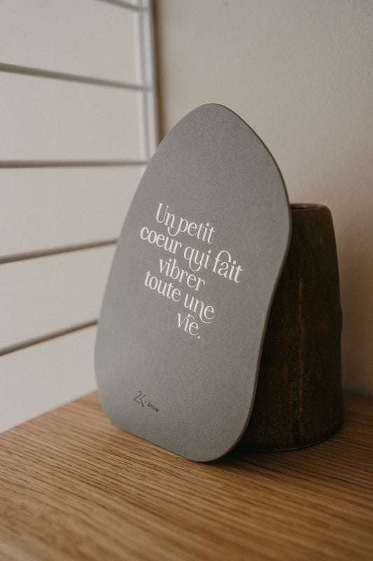 Carte postale Galet avec enveloppe