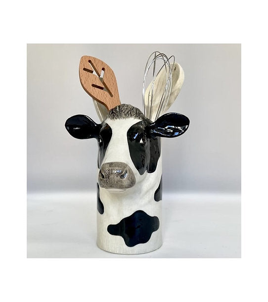Pot à ustensiles en céramique Vache