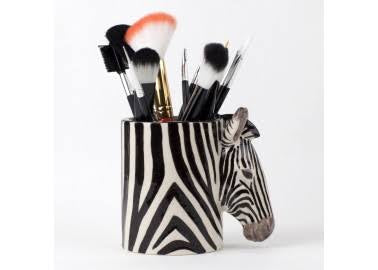 Pot à crayons en céramique Zèbre
