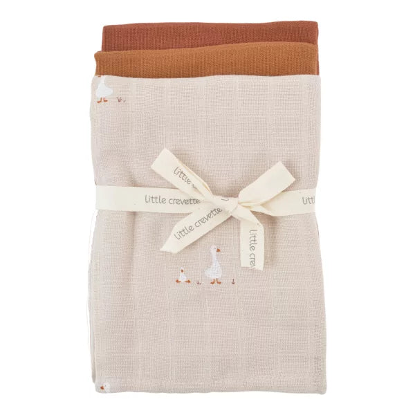 Lot de 3 langes bébé coton bio* Nils
