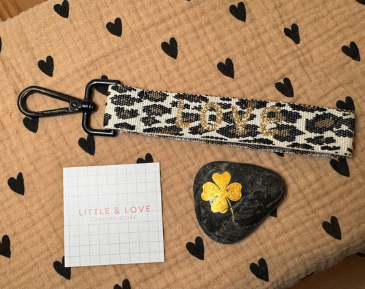 Porte-clés Léopard LOVE