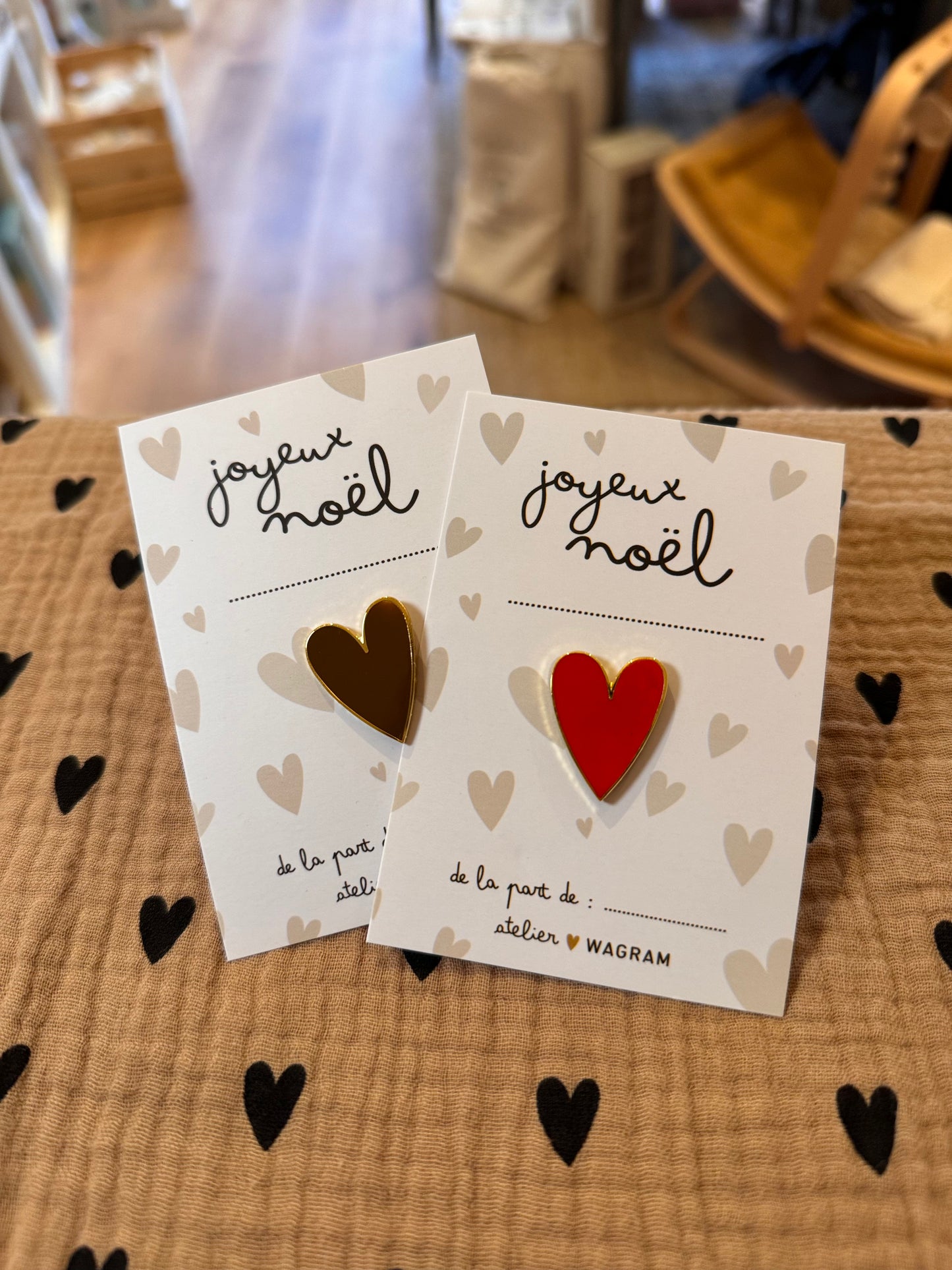 Pins coeur Joyeux Noel