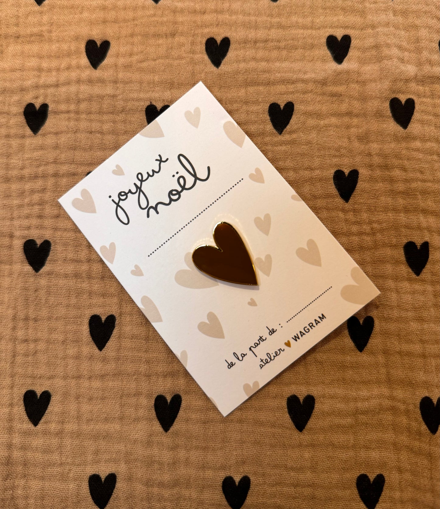 Pins coeur Joyeux Noel
