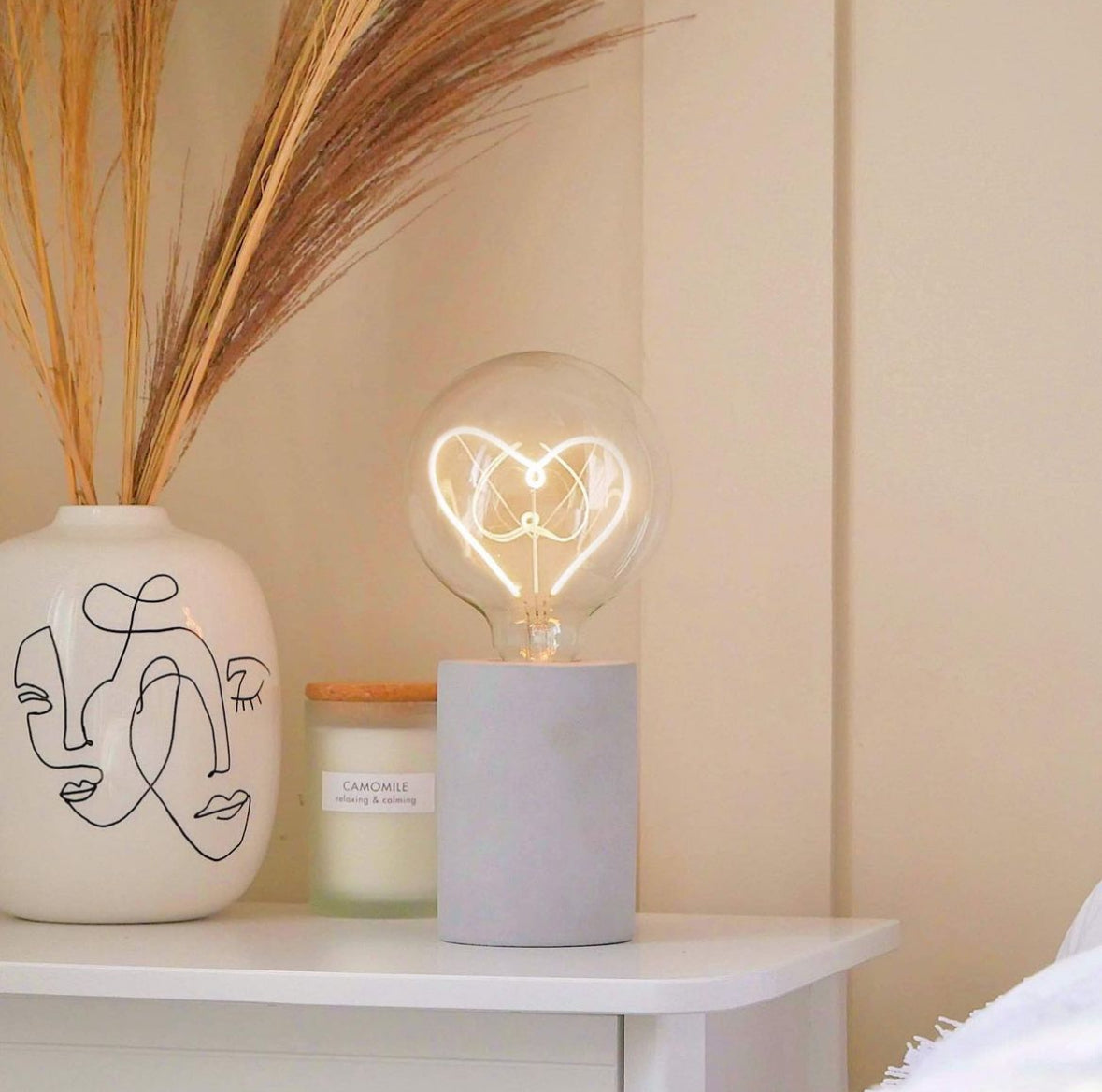 Pied de Lampe pour ampoule led à message