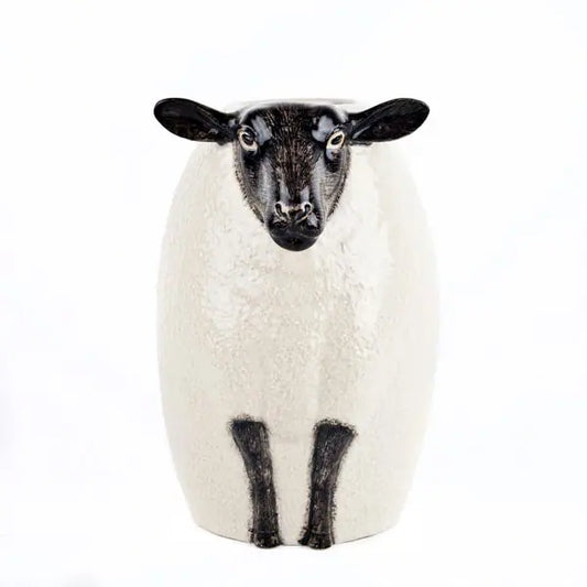 Vase en céramique Mouton à tête noire du Suffolk