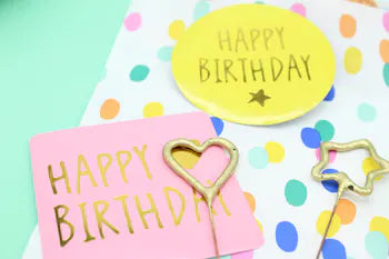 Carte cierge Happy Birthday