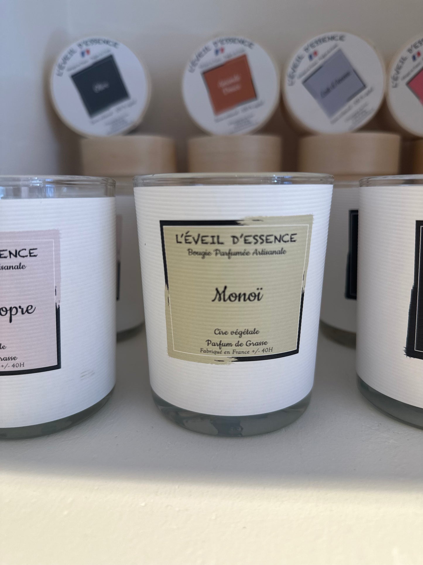 Bougies à la cire végétale