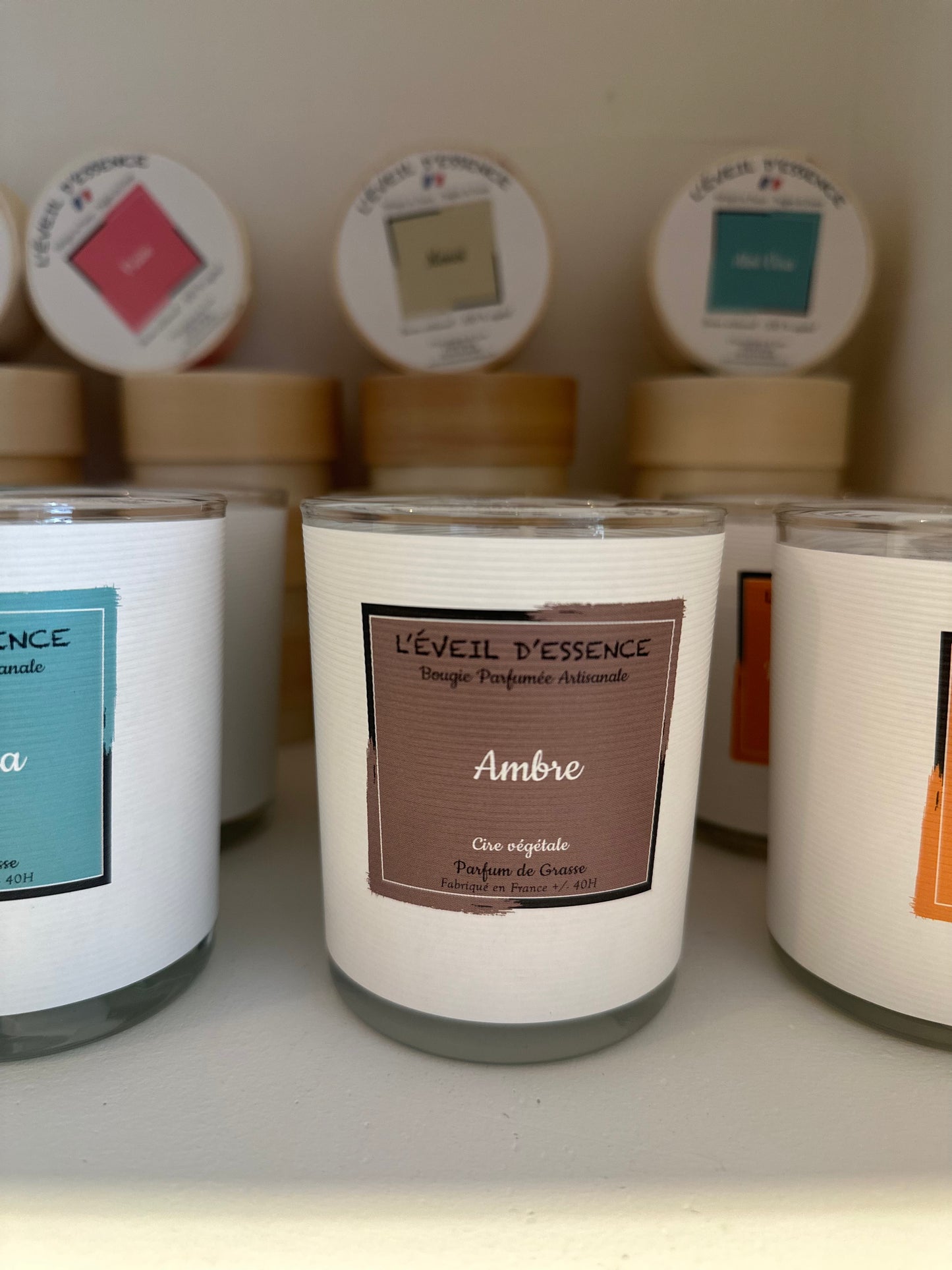 Bougies à la cire végétale
