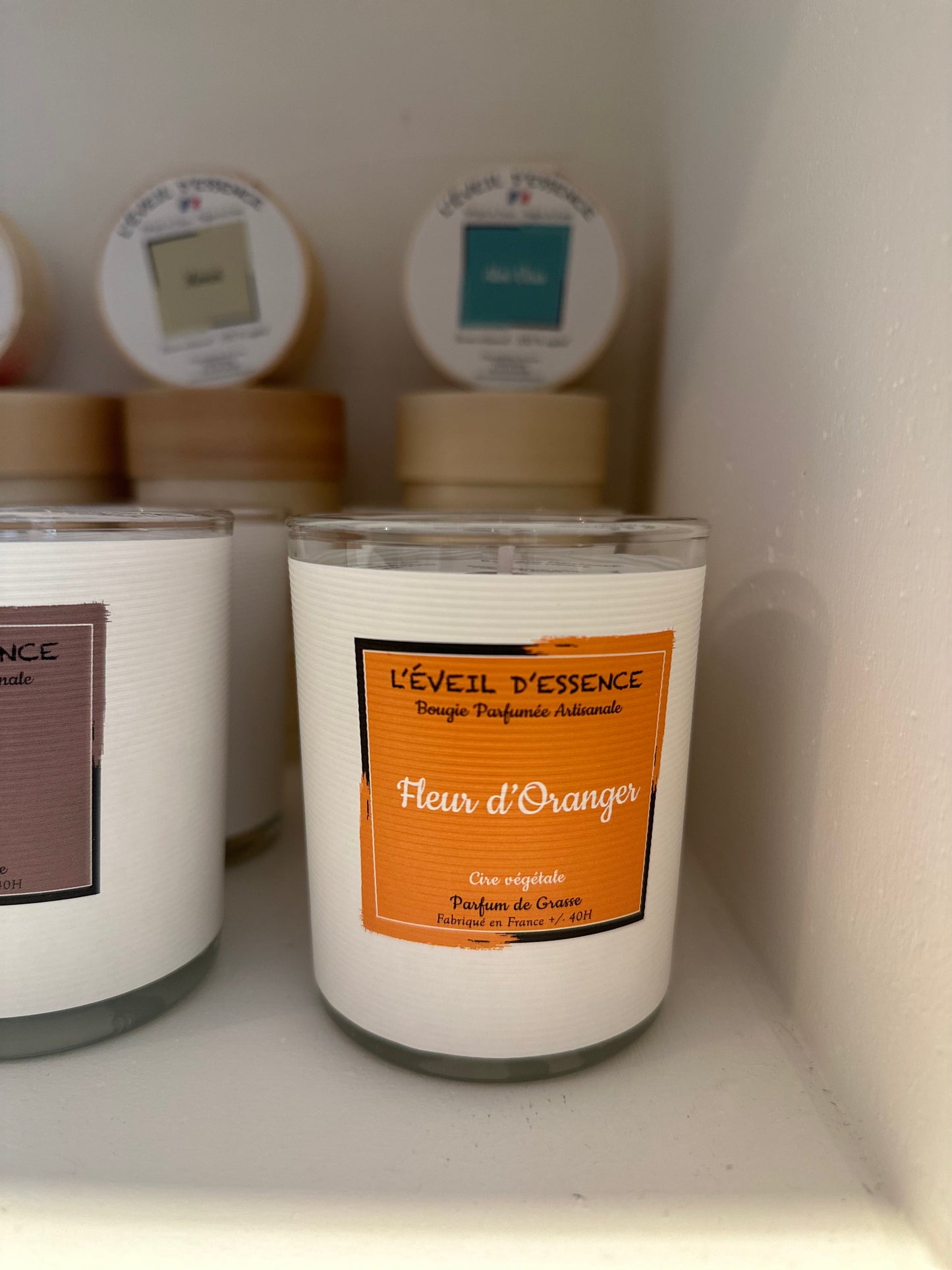 Bougies à la cire végétale