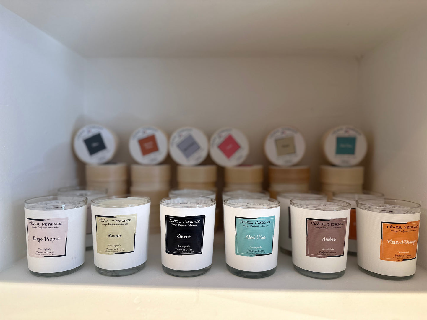 Bougies à la cire végétale