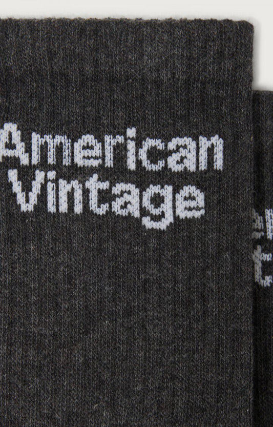American Vintage : Chaussettes femme Américan Vintage GRIS CHINE