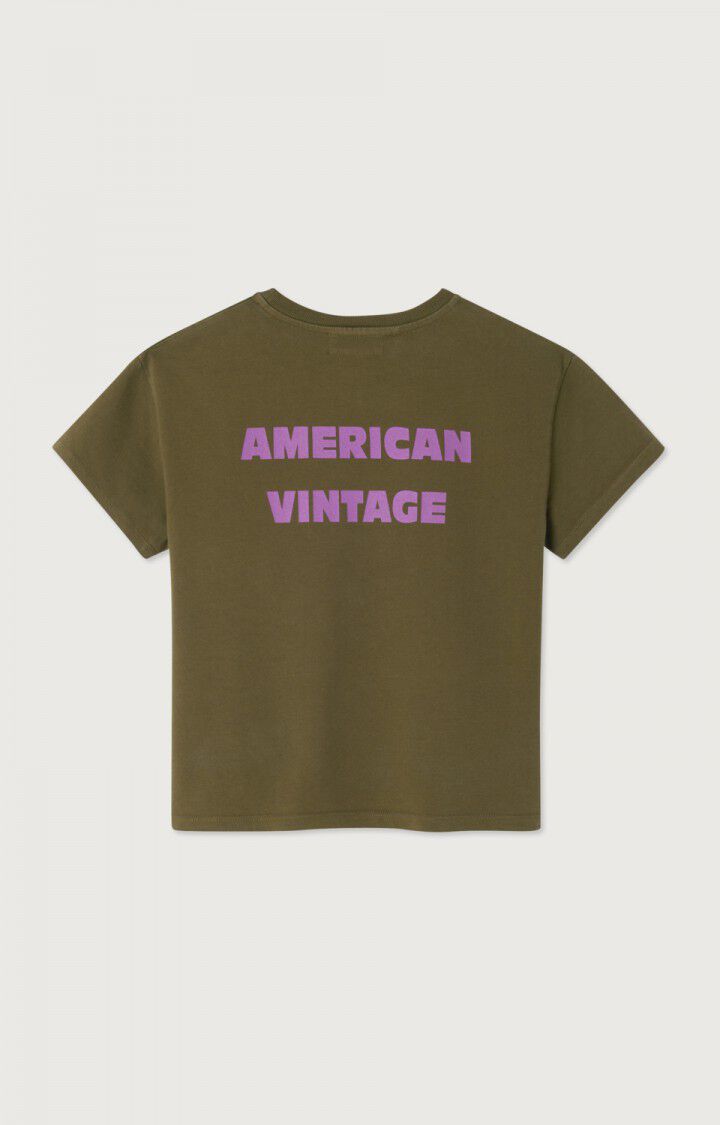 Americain Vintage : Tee-shirt Fizvalley Kaki