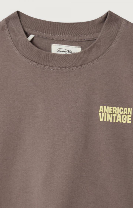 Américain Vintage : Tee-shirt GIXY Cendre