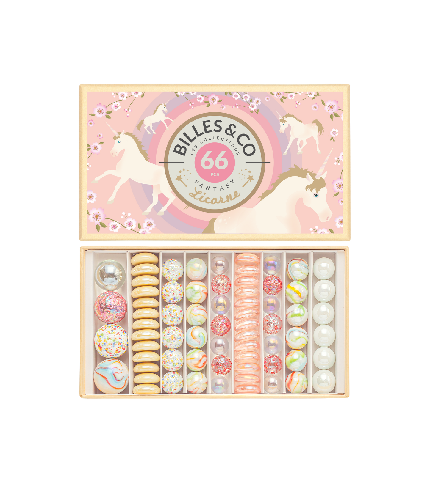 Grand coffret de billes - Licorne