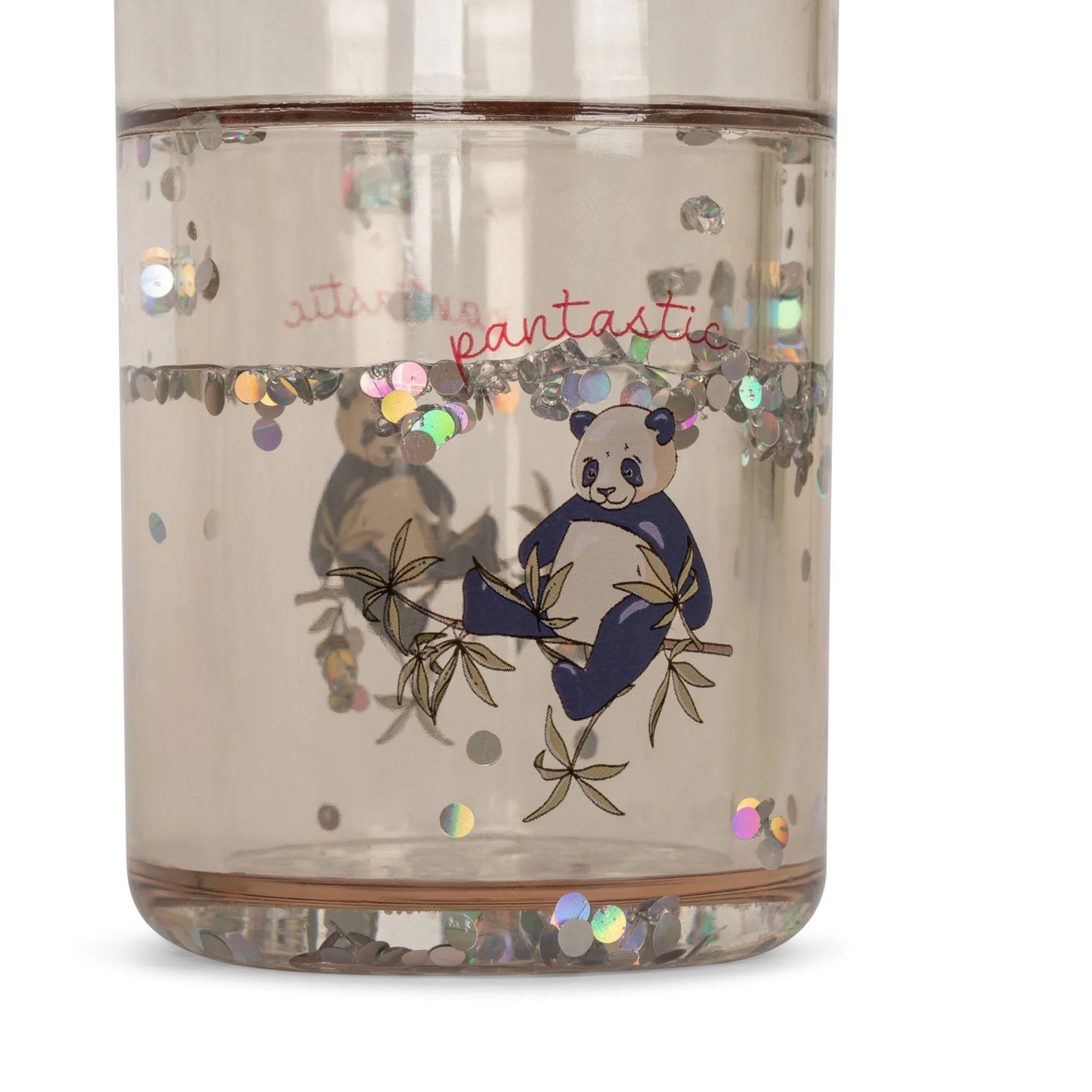 Gobelets / verres à paillettes x 2 - panda