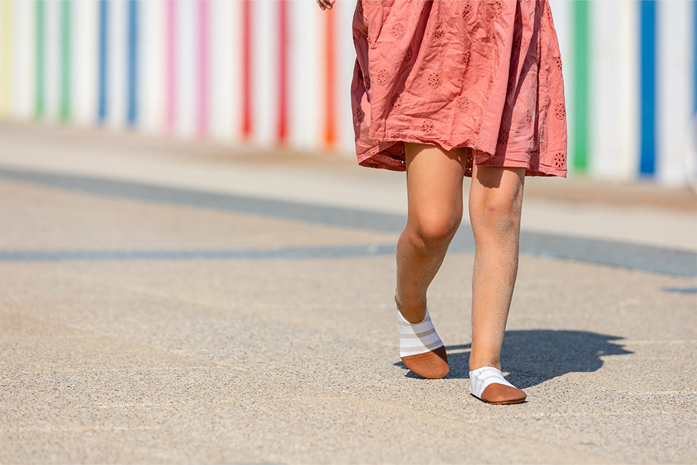Les Pas Petits : Chaussons Rayures Marins