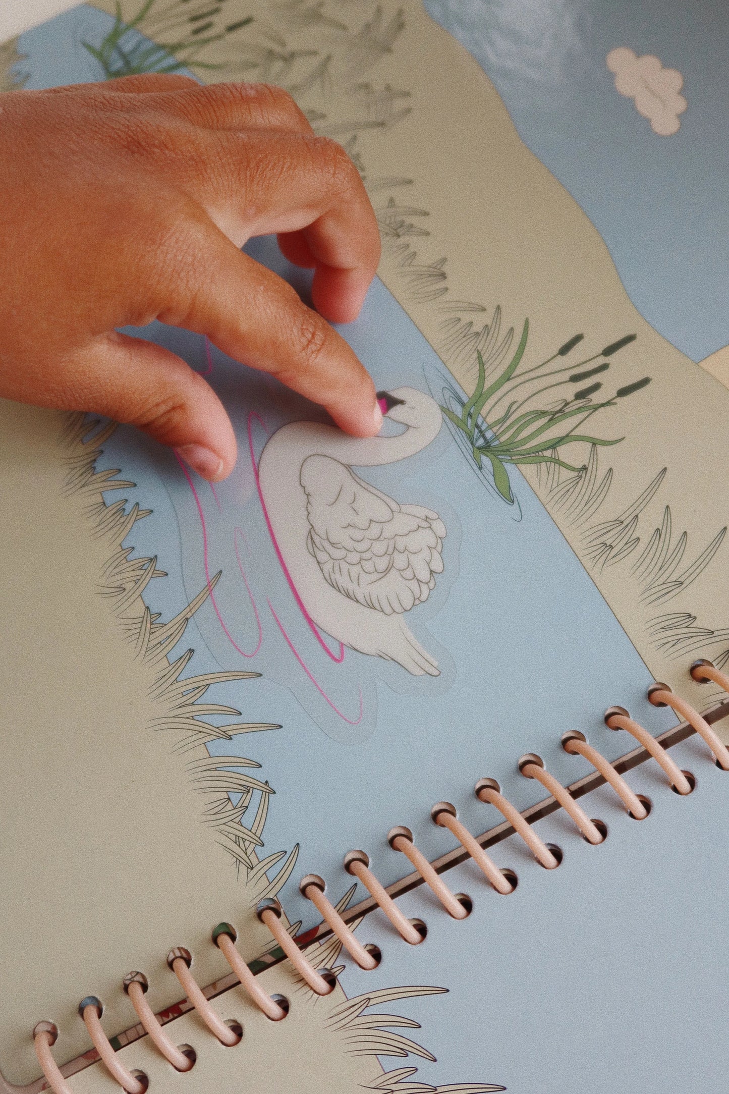 mon carnet d'autocollants - blush