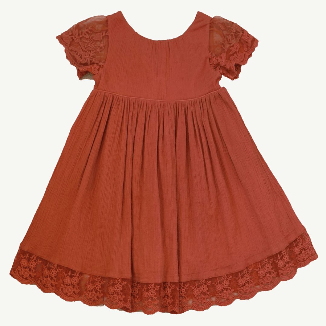 Robe Manon terracota Les petits inclassables