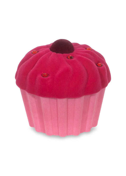 Petite écrin rose avec bague cerise Konges Slojd