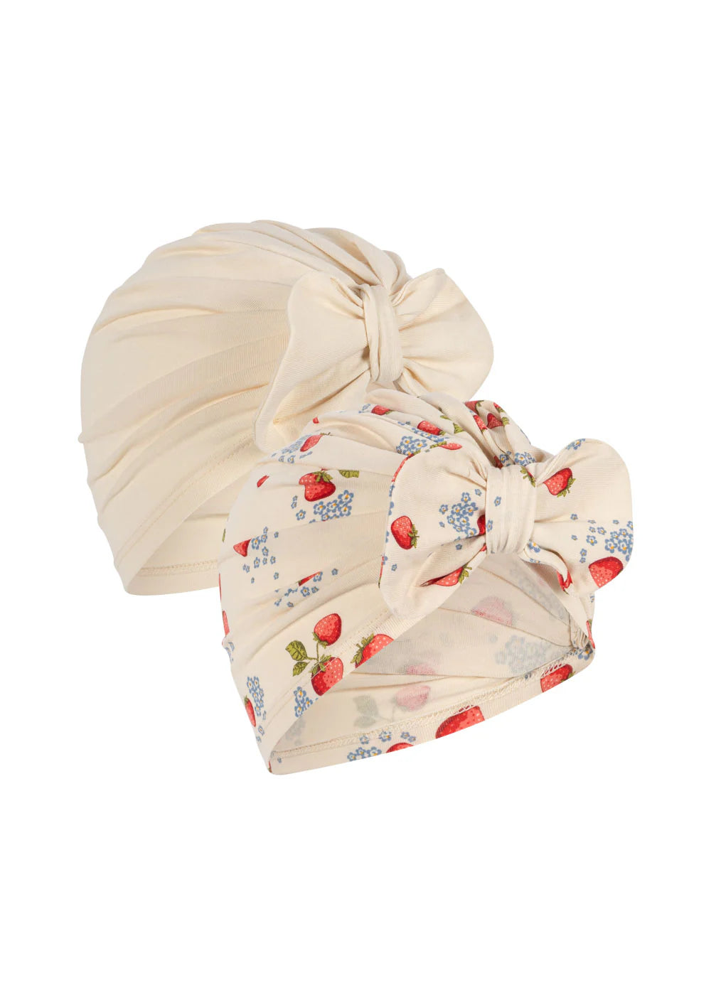 Turban Bambi basic fleurs rouge